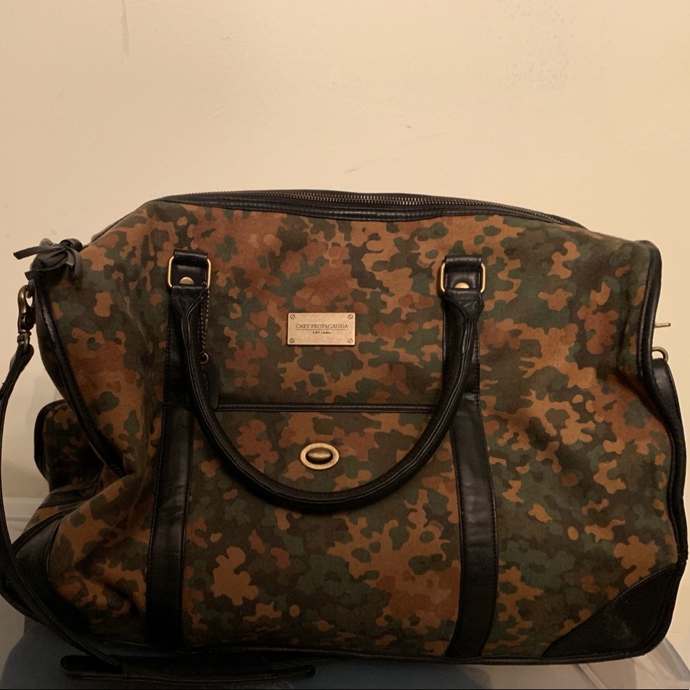 Obey camo bag